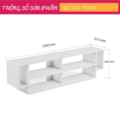 Kệ tivi gia đình mang phong cách hiện đại đẹp SMLIFE Topaz