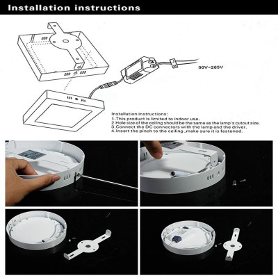 Đèn ốp trần vuông GSLighting công suất 18W