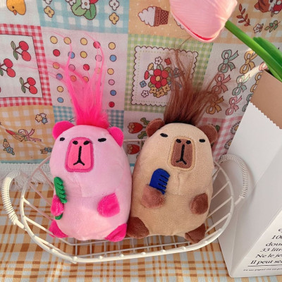 Thú nhồi bông capybara nhiều mẫu mini - Size 22cm - Quà tặng gấu bông capybara bộ trưởng hiền lành đáng yêu.