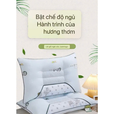 Gối Massage Công Thái Học Thảo Dược Ngải Cứu Giảm Đau Mỏi, Thiết Kế Đa Năng - HÀNG CHÍNH HÃNG MINIIN
