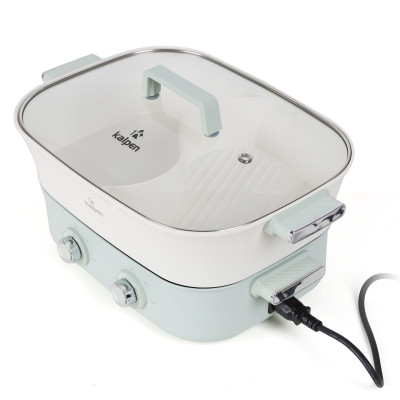Bếp Nướng Lẩu Hai Ngăn Đa Năng Kalpen 6.5L PP66 Công Suất 2200W - Hàng Chính hãng