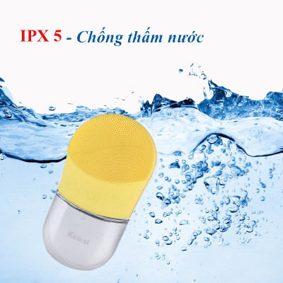 [ THANH LÝ NEW ] Máy rửa mặt KEMEI KM-1070 làm sạch da mặt, thúc đẩy hấp thụ dưỡng chất, tẩy trang hoàn hảo sử dụng được cho tất cả các loại da, nam nữ đều dùng được