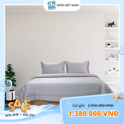 Chăn Chần Gòn Lụa Tencel Cao Cấp Size Từ 1m8x2m Đến 2mx2m2 MYM Màu Trơn Bốn Mùa Thoáng Mát