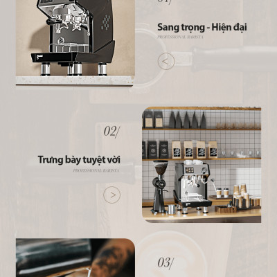 Máy pha cà phê chuyên nghiệp Gemilai CRM3200D năng suất 150 cúp, chuyên gia Espresso cho quán cafe, takeaway, nhà hàng, hàng chính hãng