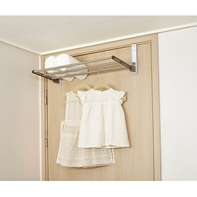 Giá treo quần áo sau cửa không cần khoan Wellex MH600(DR25) hạ 25cm