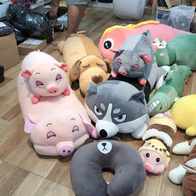 Gấu bông heo phê cần - Size 40cm - Quà tặng thú nhồi bông heo mắt hí dễ thương.