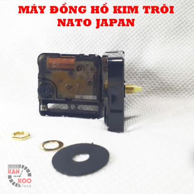 Máy đồng hồ treo tường Kim trôi NATO Japan bảo hành chính hãƞg 5 năm