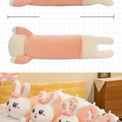 Thú nhồi bông thỏ mặc váy nằm dễ thương - Size từ 60cm đến1m - Quà tặng gấu bông thỏ mặc váy đáng yêu.