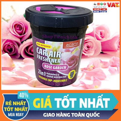 Sáp thơm ôtô thiên nhiên tiện dụng Acana 130g (hương hoa hồng)