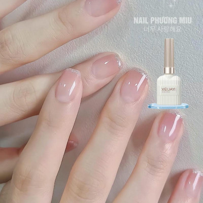 Sơn Gel Màu Thạch Hồng Phấn Trong XEIJAYI KG30007 Làm Nail Đẹp Nhẹ Nhàng Màu Trong Suốt Cho Móng Ánh Hồng Hàn Quốc