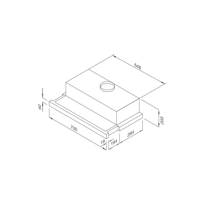 Máy hút khói khử mùi âm tủ Malloca MH 70BTC - Hàng Chính Hãng