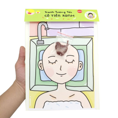 Combo 4 Bộ Tranh Tương Tác Cô Tiên Xanh: Dành Cho Bé Gái