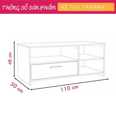 Kệ để tivi phòng ngủ thanh lịch SMLIFE Tamara