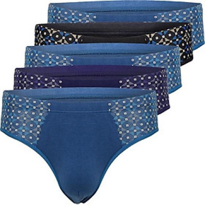 SET  5 quần lót tam giác sườn hoa văn các loại ( Mẫu 118/119)