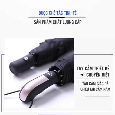 Ô dù mở gập tự động 10 nan 10 xương cao cấp che mưa che nắng loại 2 người đường kính che 104cm