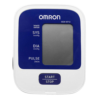 Máy Đo Huyết Áp Bắp Tay Omron Hem 8712 + Bộ Đổi Nguồn Thường Và Nhiệt Kế Gia Đình