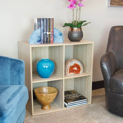 Kệ sách gỗ lắp ghép giá rẻ SMLIFE Beata