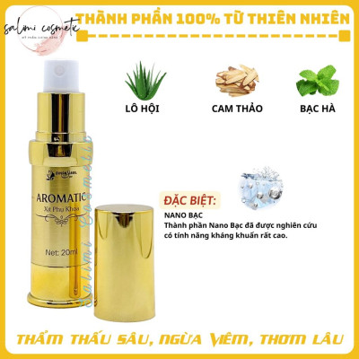 COMBO 2 Lọ Xịt Phụ Khoa AROMATIC Quyên Lara 20ml, Khử Mùi Hôi, Ngừa Viêm Nhiễm, Cân Bằng PH