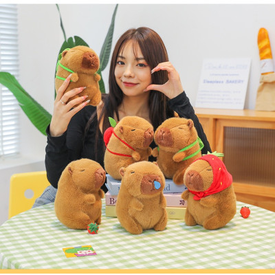 Thú nhồi bông capybara nhiều mẫu mini - Size 20 đến 22cm - Quà tặng chuột lang dễ thương êm mịn cho bé.