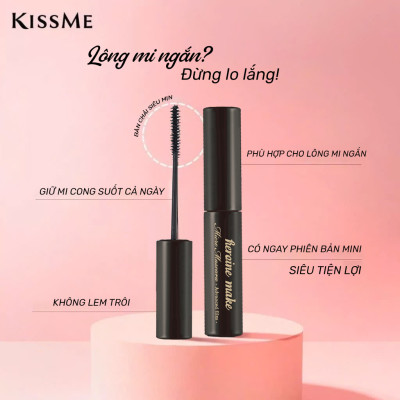 Combo Mascara Chuốt Cong Tơi Mi Và Tẩy Trang Mi Kissme Heroine Make (Combo 6.6 mL & 1.8 G)