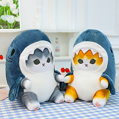 Gấu bông mèo cosplay cá mập, cá mập mèo dễ thương siêu cute cho bé (20cm--->50cm) hàng xịn cao cấp an toàn cho trẻ nhỏ
