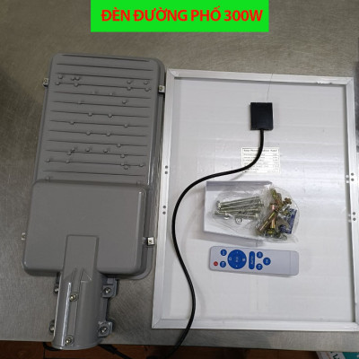 Đèn LED năng lượng mặt trời bàn chải, đường phố 300w