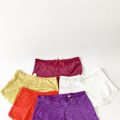 Set 10 quần lót đùi ren có nơ màu ngẫu nhiên