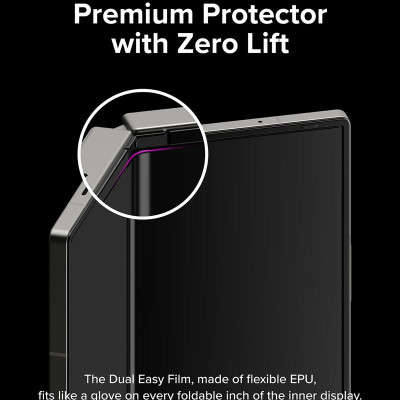 Bộ dán màn hình cho Samsung Galaxy Z Fold 6 RINGKE 3-in-1 Protector, dán màn hình ngoài, màn hình trong, dán viền_ Hàng chính hãng