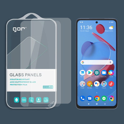 Bộ 2 Miếng Kính Cường lực Gor cho Xiaomi Poco X3 / Poco X3 NFC - Full Box - Gor - Hàng nhập khẩu