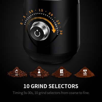 Máy xay hạt và phê và các loại hạt ngũ cốc Shardor CG638B công suất 150W, thiết điều chỉnh độ mịn tùy theo nhu cầu- Hàng chính hãng