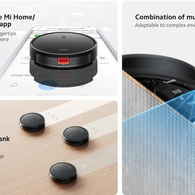 Robot Hút Bụi Lau Nhà Xiaomi Vacuum E10C Cảm Biến Chống Rơi Rớt, Lực Hút 3500 Pa - Hàng Chính Hãng