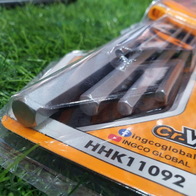 BỘ 9 CHÌA LỤC GIÁC ĐẦU BẰNG 1.5-10MM INGCO HHK11092 - HÀNG CHÍNH HÃNG