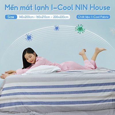 [CHĂN HÈ MÁT LẠNH] Mền lạnh I Cool Advance NIN House NM8035 160x210cm | Chăn chần bông Ice Silk lạnh như tencel, Chăn điều hoà nhiều độ