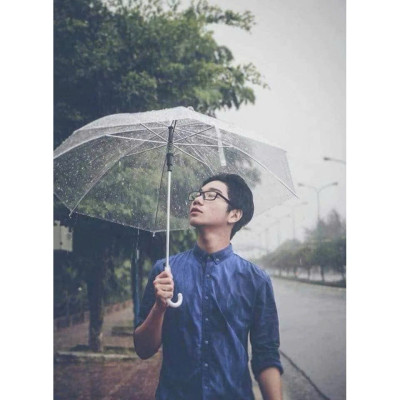 Ô đi mưa trong suốt - dù che mưa che nắng trong suốt, bền- đẹp