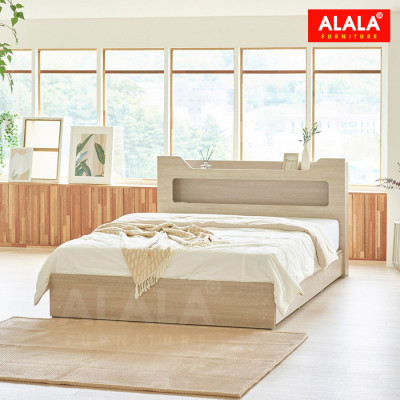 Giường ngủ ALALA1208 + 3 hộc kéo / Miễn phí vận chuyển và lắp đặt/ Đổi trả 30 ngày/ Sản phẩm được bảo hành 5 năm từ thương hiệu ALALA/ Chịu lực 700kg