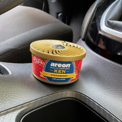 Sáp thơm ô tô hương Dâu Tây AREON Ken Strawberry - NHẬP KHẨU BULGARIA