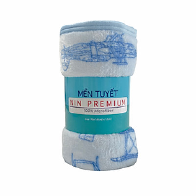 Mền tuyết NIN House hoa văn Lovely Flying Sky 1m3x2m, 1m6x2m sợi microfiber cực kỳ ấm, mịn màng fleece blanket dùng văn phòng, xe hơi, máy bay