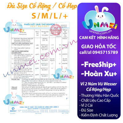 Núm ty silicone Wesser cổ rộng siêu mềm size S/M/L