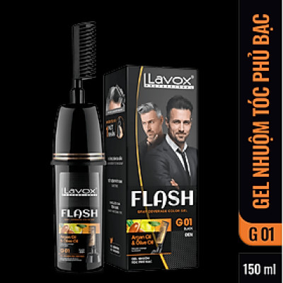 Gel Lược Nhuộm Phủ Bạc Argan Oil & Olive Oil  Flash