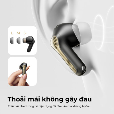 Tai nghe True Wireless SoundPEATS Capsule 3 Pro+ Loa kép xMEMS LDAC Bluetooth 5.3 - Hàng Chính Hãng