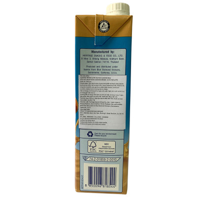 Blue Diamond - Sữa hạt hạnh nhân ALMOND BREEZE vị Latte 946ml - Dinh Dưỡng Tốt Cho Sức Khoẻ