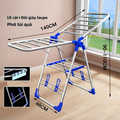Giàn phơi, giá gấp gọn phơi quần áo Inox chữ A cao cấp Sothing- Hàng chính hãng