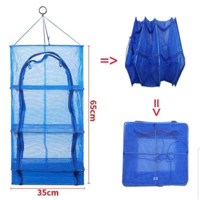 Lồng Phơi Cá Khô  - Lồng Phơi Thực Phẩm  Đa Năng 2 –  4 Tầng Chống Côn Trùng, Gấp Gọn Tiện Lợi