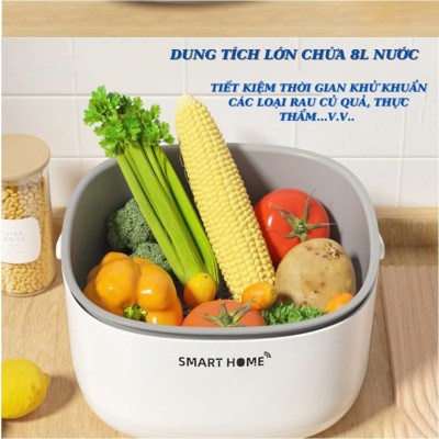Máy Khử Trùng Hoa Quả Thựjc Phẩm SMART HOME An Toàn Cho Gia Đình:  Chống Chất Trừ Sâu và Vi Khuẩn, ĐỒ TRANG TRÍ NHÀ CỬA