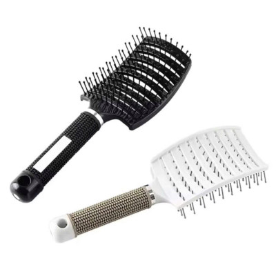 Lược gỡ rối, tạo kiểu chải tóc làm phồng tóc hình bán nguyệt, lược chải tóc gỡ rối tạo kiểu