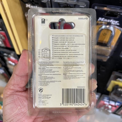 Ổ khóa chống cắt Master Lock 550 D thân inox SUS 304 rộng 50mm - MSOFT