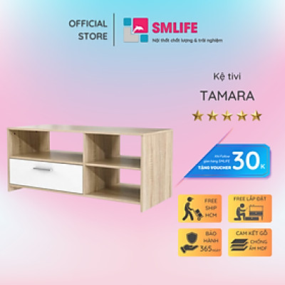 Kệ để tivi phòng ngủ thanh lịch SMLIFE Tamara