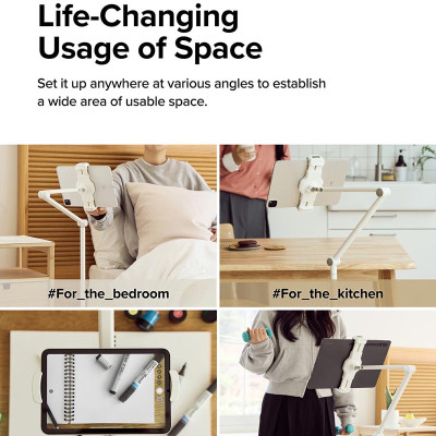 Giá đỡ cho điện thoại, máy tính bảng RINGKE Floor Stand Holder - Hàng Chính Hãng
