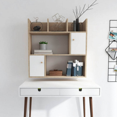 Giá đỡ sách trưng bày phòng khách treo tường SMLIFE Wildstar