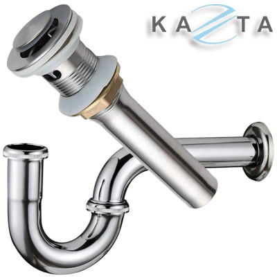 COMBO Thiết Bị Nhà Tắm Cao Cấp KAZTA KZ-CBT15VĐ: Bồn cầu 1 khối viền vàng, Sen tắm chỉnh nhiệt, Gương đèn, Lavabo Bàn Đá 2 Tầng, Vòi và phụ kiện